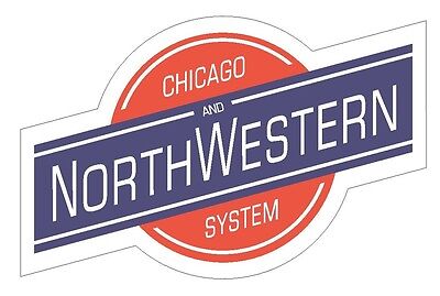 Chicago Northwestern Line Sticker Railroad TRAIN R171 CHOOSE SIZE FROM DROPDOWN