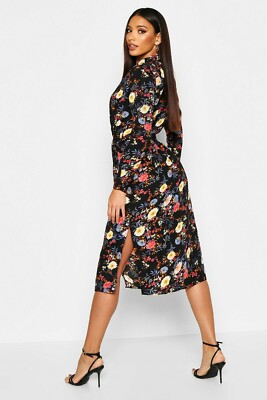 Mesdames boohoo Midi Robe Taille 8 