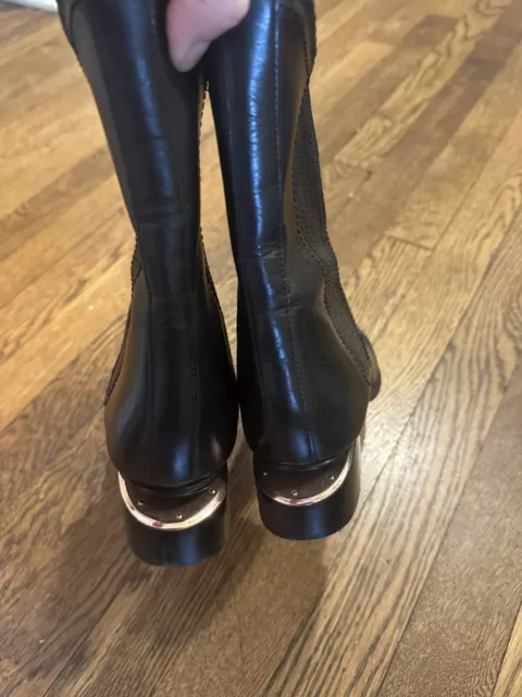 Alexander Wang Black Leather Ankle Boots 41 “Anouk” 3