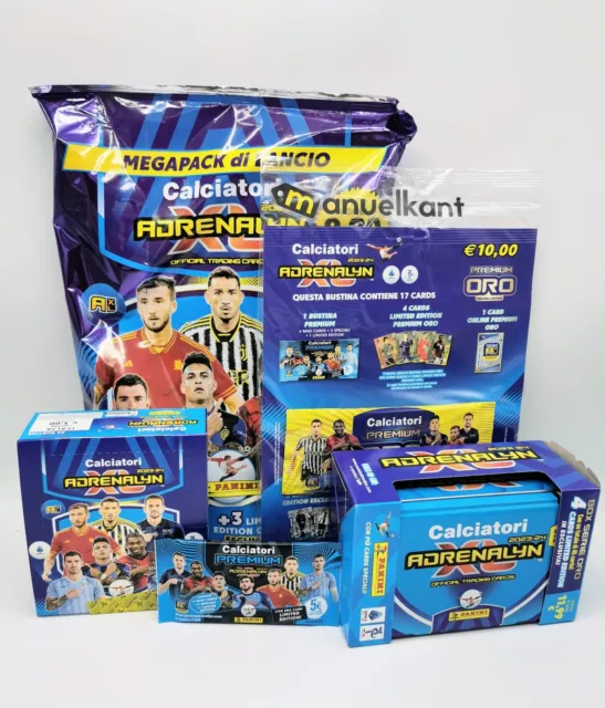 PANINI FOOTBALLERS CARDS Adrenalyn XL 2023 24 2024 Starter Pack + Tin