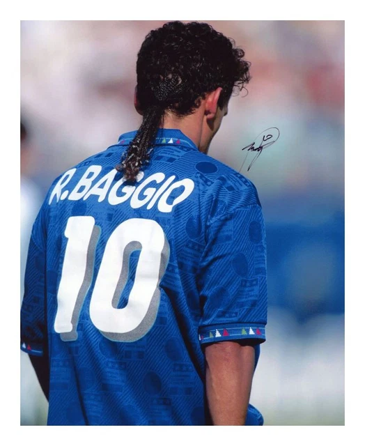 ROBERTO BAGGIO Foto Autografata Signed Photo Autografo Soccer Milan