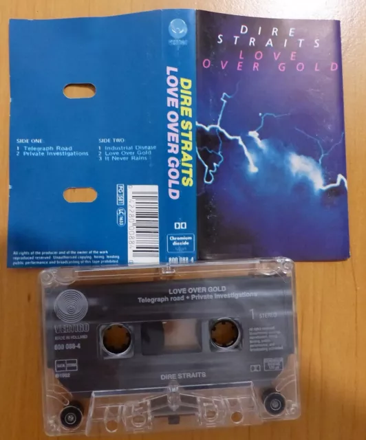Dire Straits - Holland Tape K7 Cassette Audio - Love Over Gold