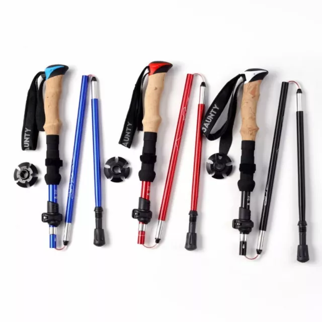 Aluminum Cross Country Cane EVA Wading Staff Ultralight Walking Sticks  Women