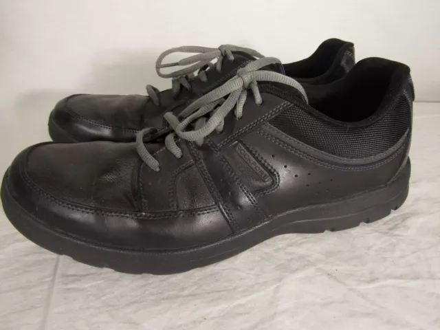 Rockport Black Lace Up Casual Shoes Sneakers size 10.5 Men's Adiprene memory