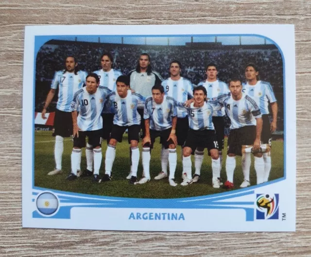 Panini WM 2010 106 Argentina Argentinien Lionel Messi Team FIFA World Cup 10