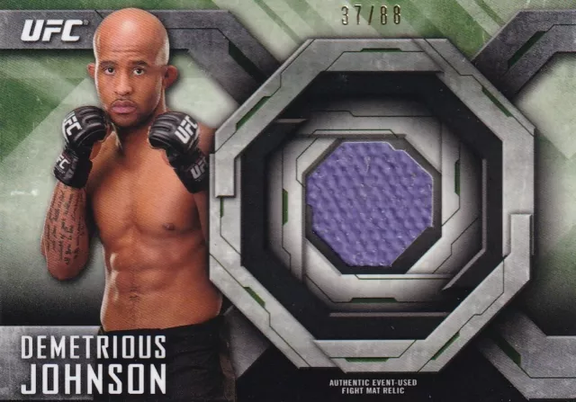 Topps 2014 Ufc Knockout Demetrious Johnson #Fm-Dj 37/88 Green Fight Mat Relic