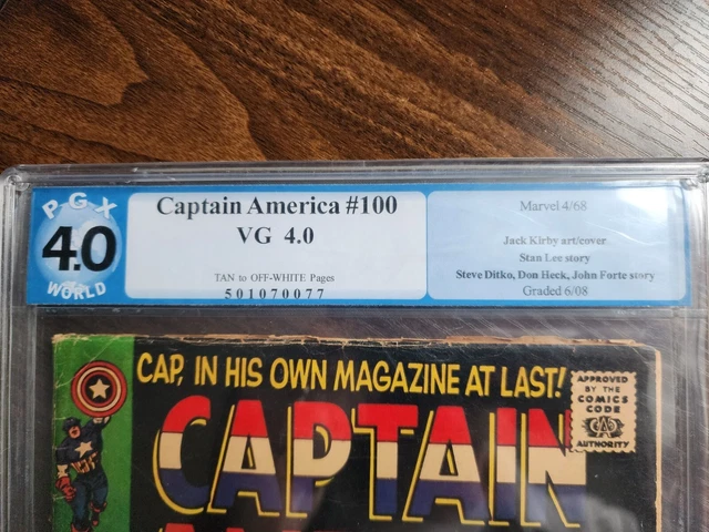 Captain America #100 1968 PGX 4.0 Graded not CGC 2