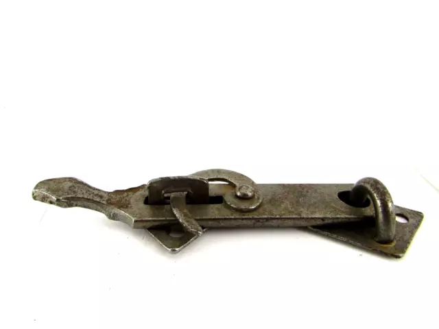 Vintage Rusty  Crusty 6" Lock Latch Hasp Gate Door Farm Barn, Shed Restoration