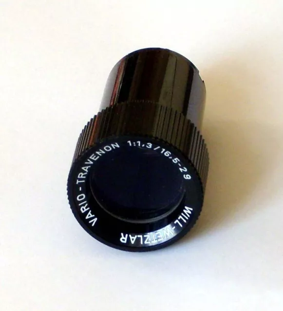 Lens for 8mm Bauer Film Projector Vario Travenon 1: 1,3/16,5 -29 Will-Wetzlar