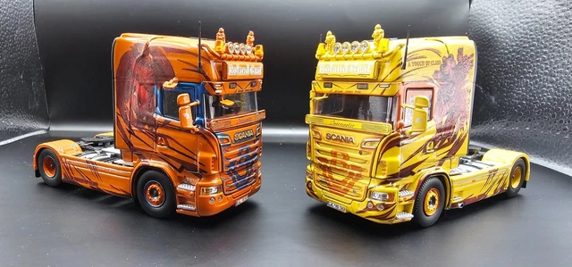 Miniature Tekno Scania 76 - Silo à Ciment Rouge - Échelle 1/50 - Zamak
