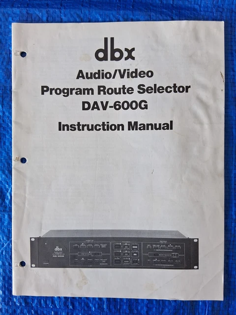 VINTAGE DBX DAV-600G Audio Video Program Route Selector $59.00