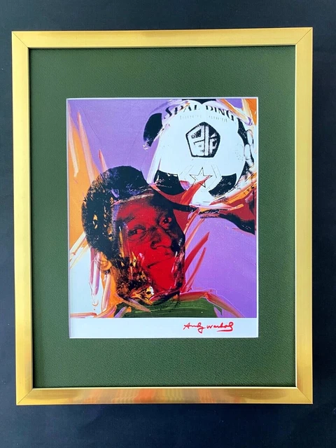 Print Andy Warhol X Pelé – Sérigraphie Vintage Signée, Encadrée, édition 1984