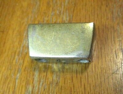 Tapered 1950s Cabinet Door Drawer Pull Knob Aged Brass 3/4" Screw Centers 1 MCM