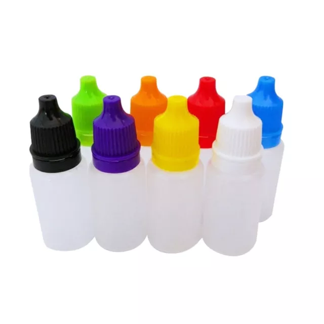8pcs eye liquid dropper bottle Squeezable liquid Bottles 20ml Empty Plastic