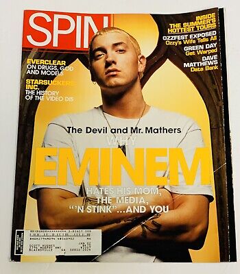 Spin Magazine Aug. 2000~EMINEM Cover~Everclear~Ozzfest~Green Day~Dave Matthews