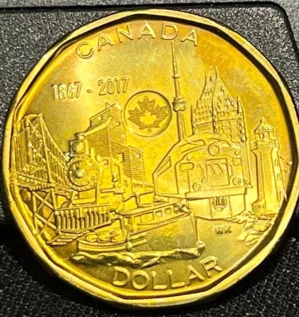 Canada 2017  1867-2017 150Th Anniversary Of Canada Uncirculated  Loonie Coin