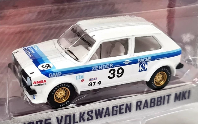 GREENLIGHT 1/64 1975 Volkswagen Golf Rabbit MK1 Race Diecast Model Car ...