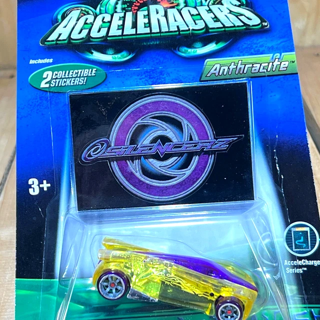 VINTAGE HOT WHEELS Acceleracers Silencerz Anthracite w/ 2 Stickers £99. ...