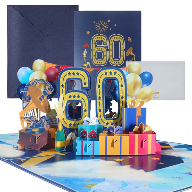 Biglietto Auguri Compleanno 60 Anni IN VENDITA! - PicClick IT