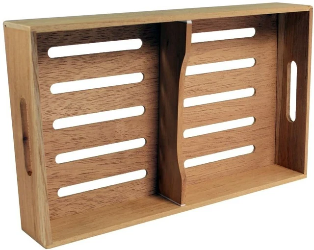 SPANISH CEDAR TRAY Cigar Tray, Adjustable Divider, Fits Large Humidors