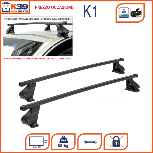 BARRE K39 Portatutto Portapacchi SPECIFICHE RENAULT CLIO III (2005>2012) 5 Porte