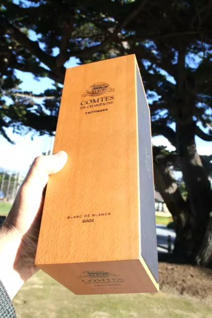 TAITTINGER COMTES DE CHAMPAGNE 2002 Empty WOODEN GIFT BOX