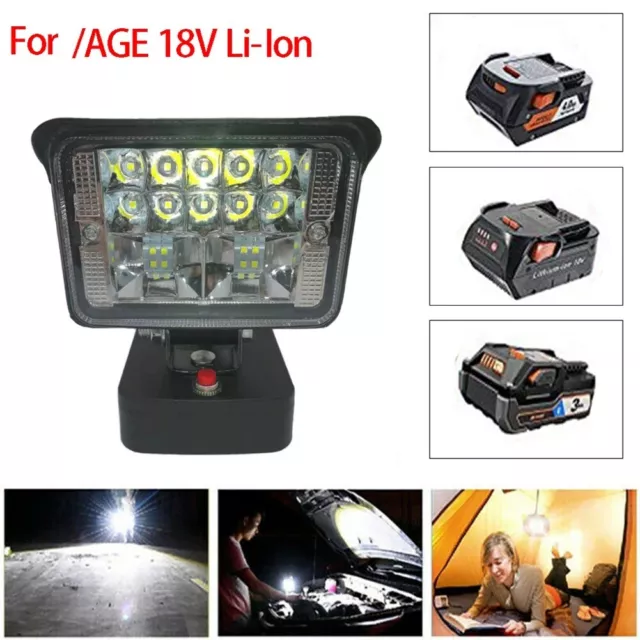 For RIDGIDAEG 18V LED Work Light Torch Flood Light with High Brightness