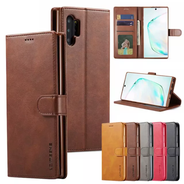 For Samsung Galaxy Note20 Ultra 10+ 9 8 Leather Flip Wallet Case Card Slim Cover