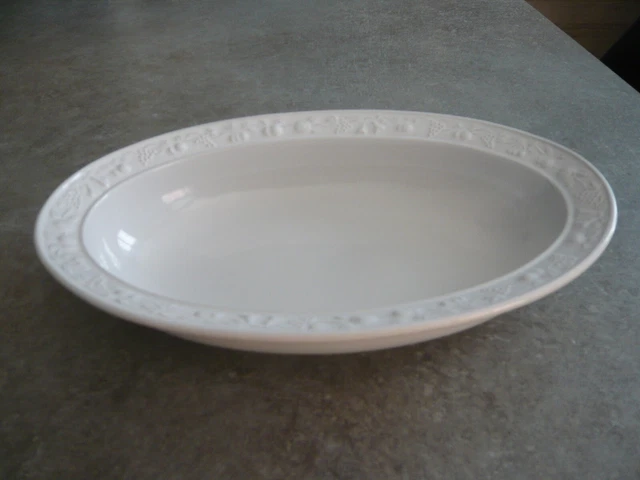 Plat inox creux Louis XV 35 x 22 cm inox 18/10 Stellinox