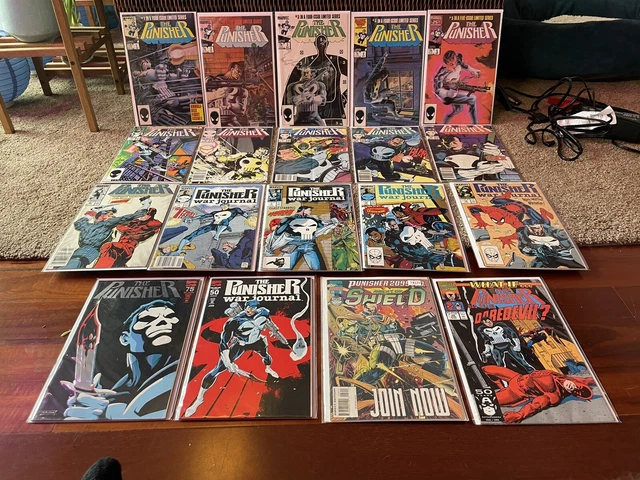 Punisher Key Lot.  complete limited series 1-5 punisher ongoing.  19 NM books.