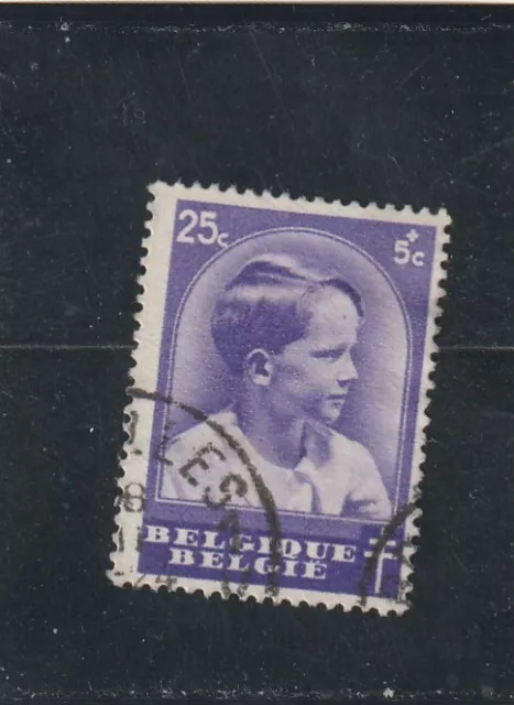 L6181 BELGIQUE timbre Y&T N° 439 de 1936 " Effigie Prince Baudouin  " Oblitéré