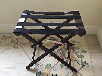 Wooden Luggage Suitcase Rack Stand Foldable-from Priscilla Presley estate sale