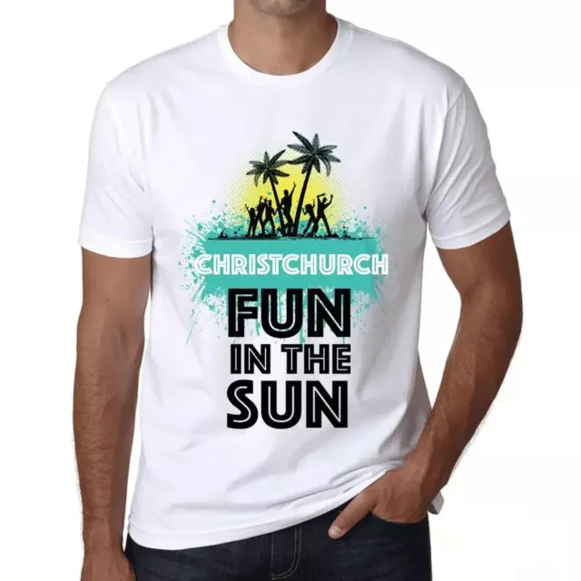 Men's Graphic T-Shirt Fun In The Sun In Christchurch Eco-Friendly Limited