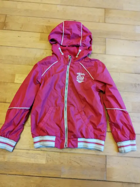 Girl Clothes Jacket Coat with Hood Pink Next Autumn Spring size: 7-8 years (574)