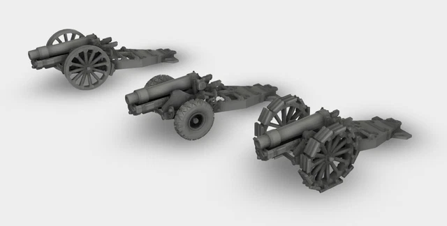 3D Printed Wehrmacht Sd.Ah. 115 Low Load Trailer – WW2 Military Model Kit 1/87 1/72 1/48