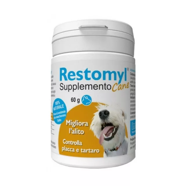 INNOVET Restomyl - Supplemento per Cane controlla placca e tartaro 60 g