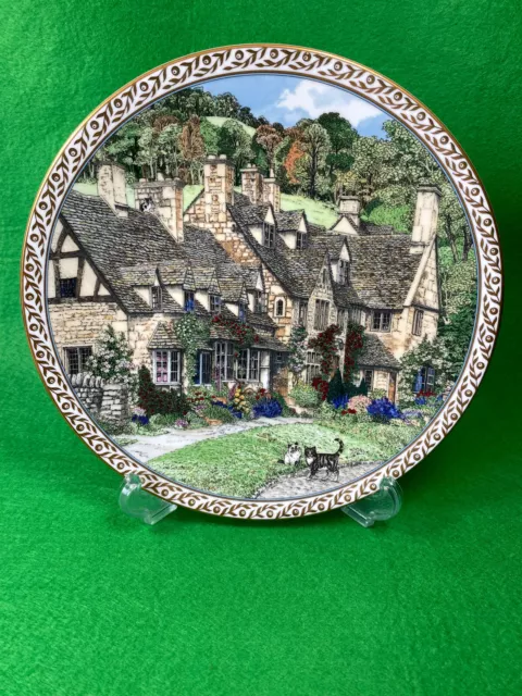 Royal Worcester Collector Plate - Villages By Sue Scullard - Broadway - 1991