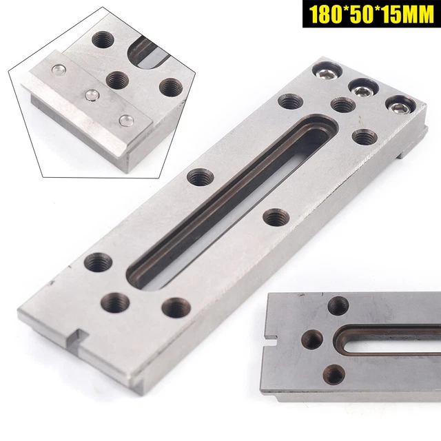 WIRE CUT EDM Board Stainless Jig Fixture M8 CNC Lathe Clamping 180*50