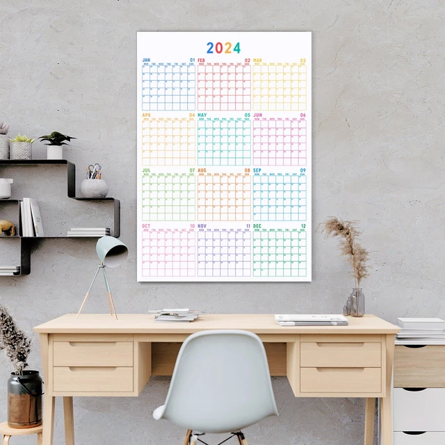 COLORFUL 2025 WALL Calendar, 2025 Wall Planner, Family Calendar 50x70