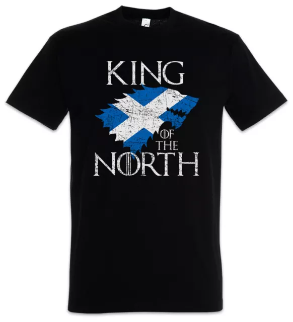 King In The North T-Shirt Game of Schottland Fun Thrones Schottische Flagge Wolf