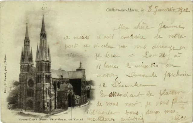 CPA CHALONS-sur-MARNE - N.D. (363619)
