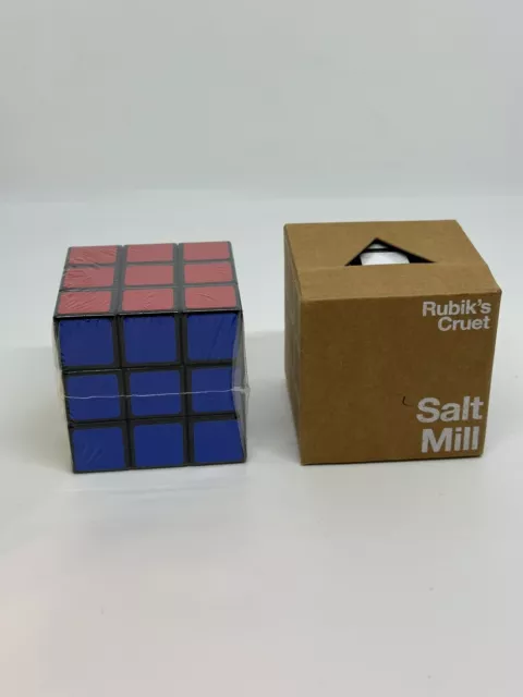 Rubik’s Cruet Salt And Pepper Mill Grinder Set Cube New Sealed