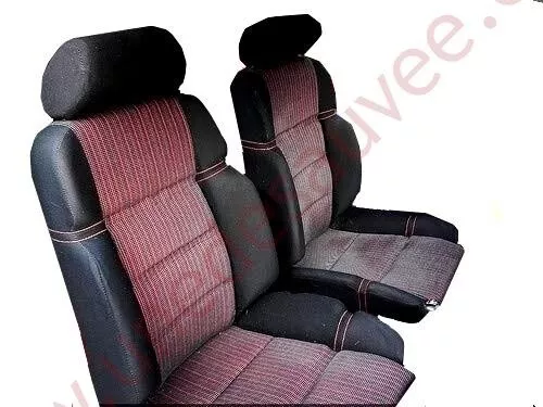 Garniture de siège Avant R5 Gt Turbo Fanion rouge tissus côtelé - fr