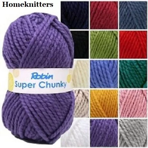 Robin Super Chunky 100g - All Shades - Tracked Delivery