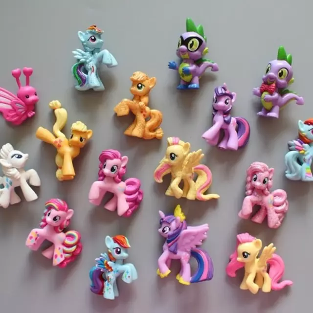 12Pcs My Little Pony Movie 2.2" Mini Action Figures Bundle Cake Decor Kids Toys