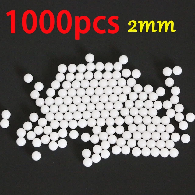 1000PCS Plastic Ball Solid PP Polypropylene Cosmetic Bottle Round Ball Dia 2mm