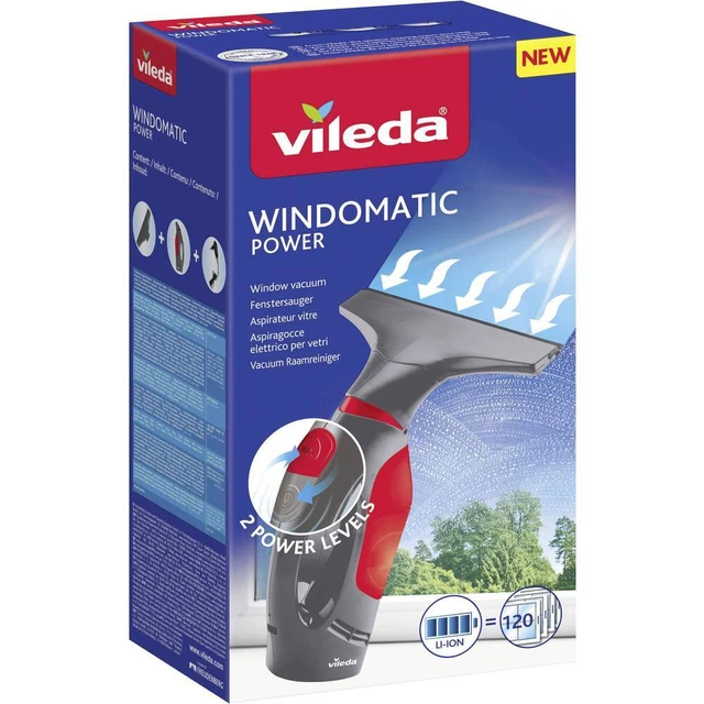 Vileda Windowmatic POWER Nettoyeur vitres gris, rouge
