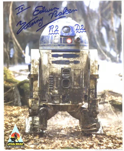 Star Wars - Kenny Baker -  'R2D2'  - English Actor  - In Person Signed Photo