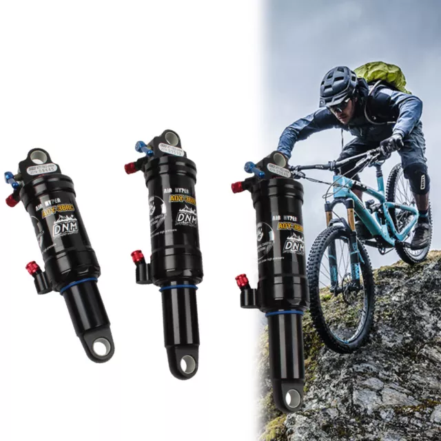 MTB Mountain Bike Air Rear Shock Absorber Adjustable Damping Travel Downhill XC 2