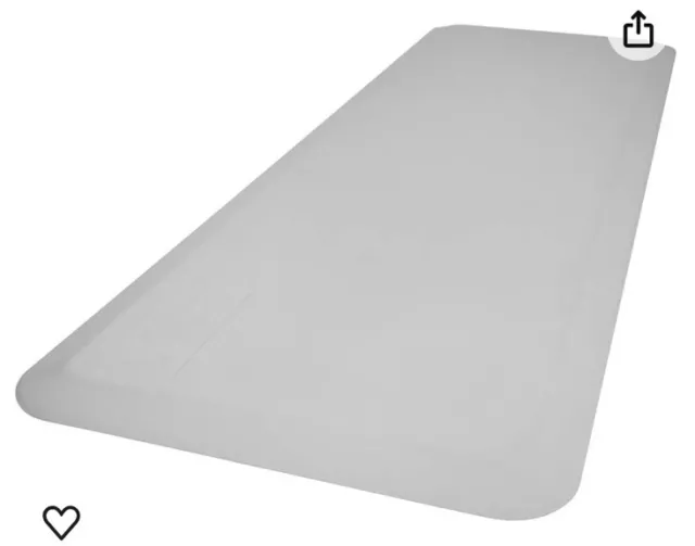 Bedside Fall Safety Protection Mat for Elderly, Disabled, Children, Grey 72"x24"